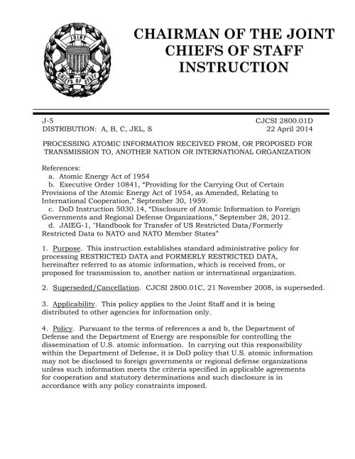 CJCSI 2800.01D 处理从他国组织或国际组织收到的或拟向其传送的原子信息.pdf