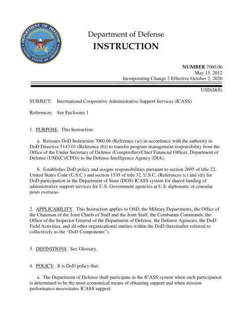 DoDI 7060.06 国际合作行政支持服务（ICASS）.pdf