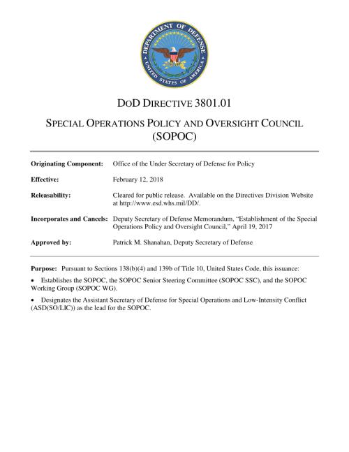 DoDD 3801.01 特别行动政策和监督委员会（SOPOC）.pdf