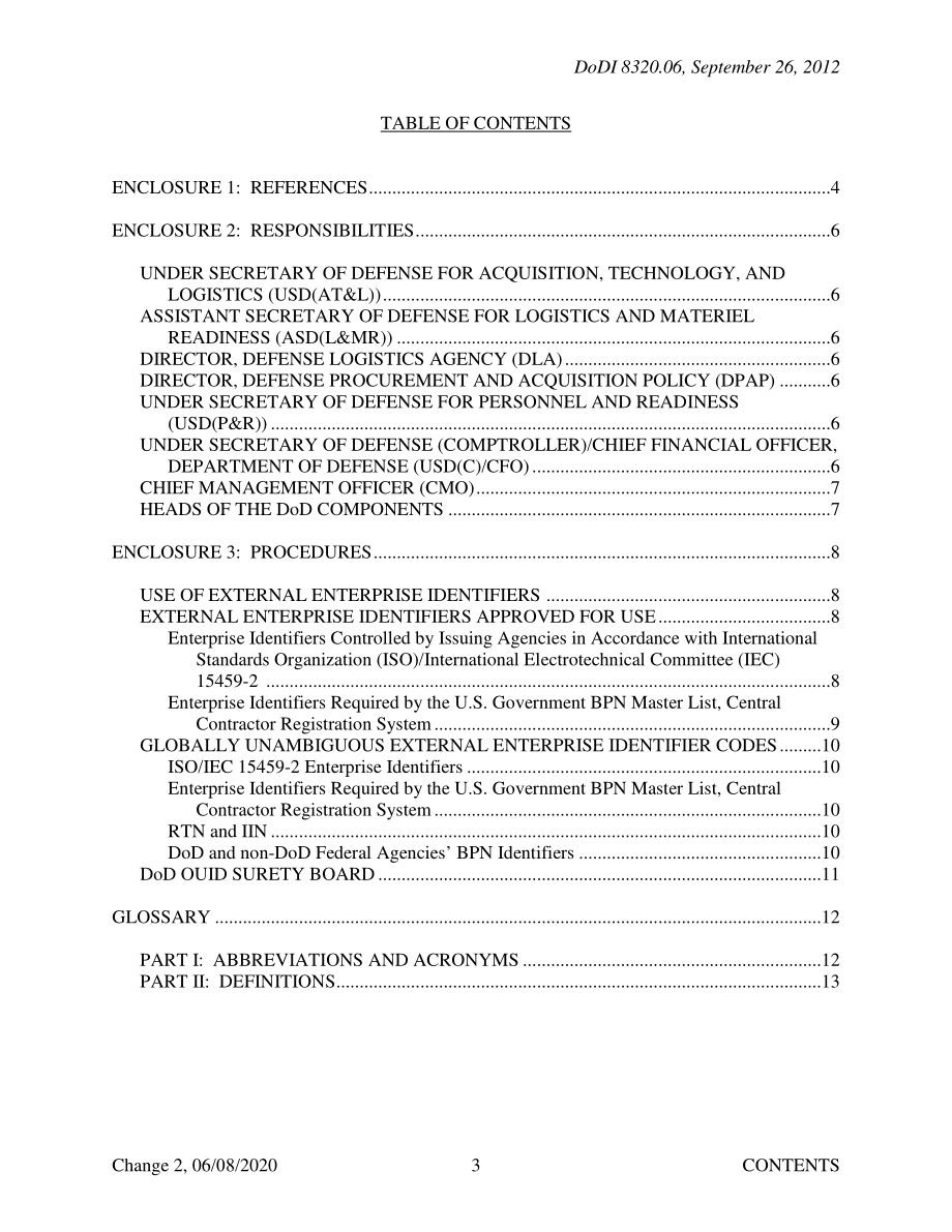 DoDI 8320.06 外部国防部业务合作伙伴唯一标识的组织唯一标识（OUID）标准.pdf_第3页