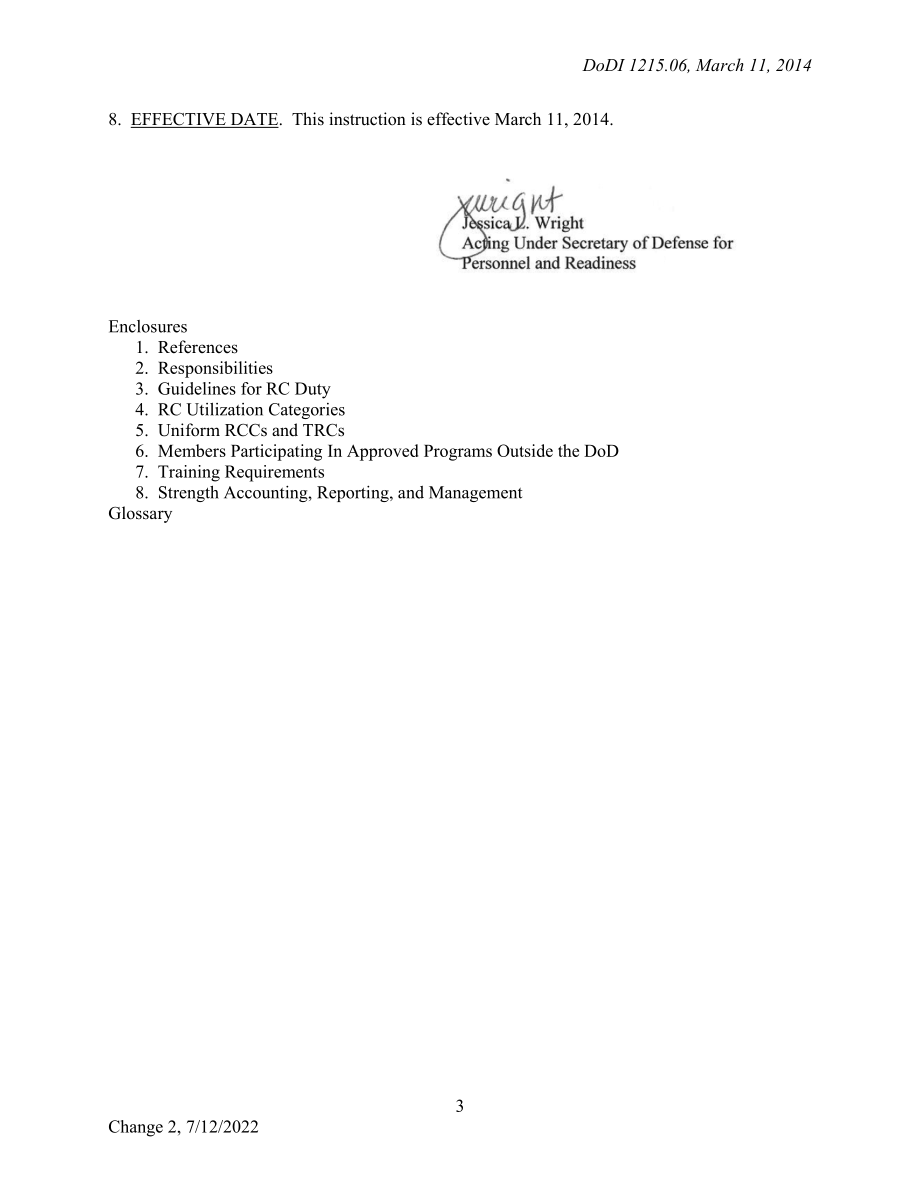 DoDI 1215.06 统一储备、培训和退休类别的储备组成部分.pdf_第3页