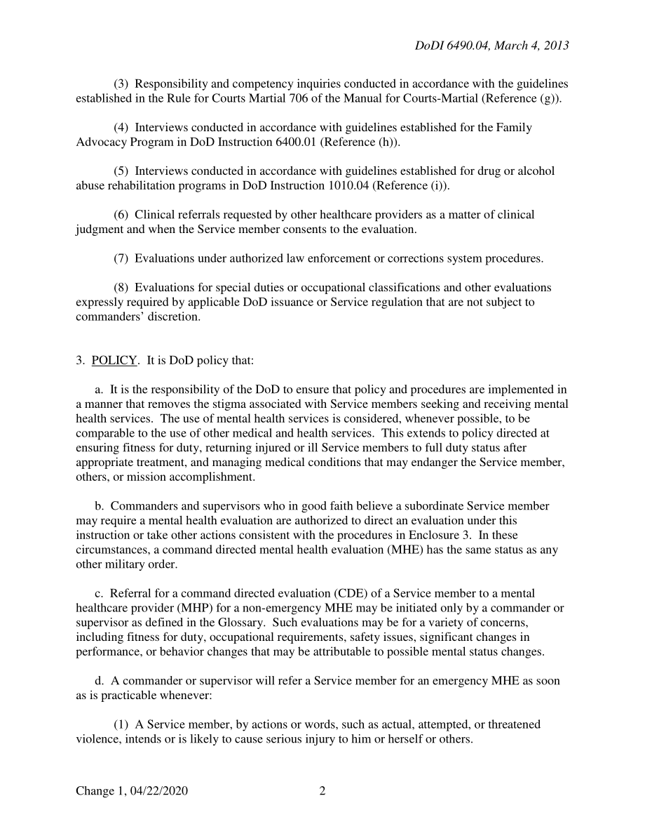 DoDI 6490.04 军人心理健康评估.pdf_第2页