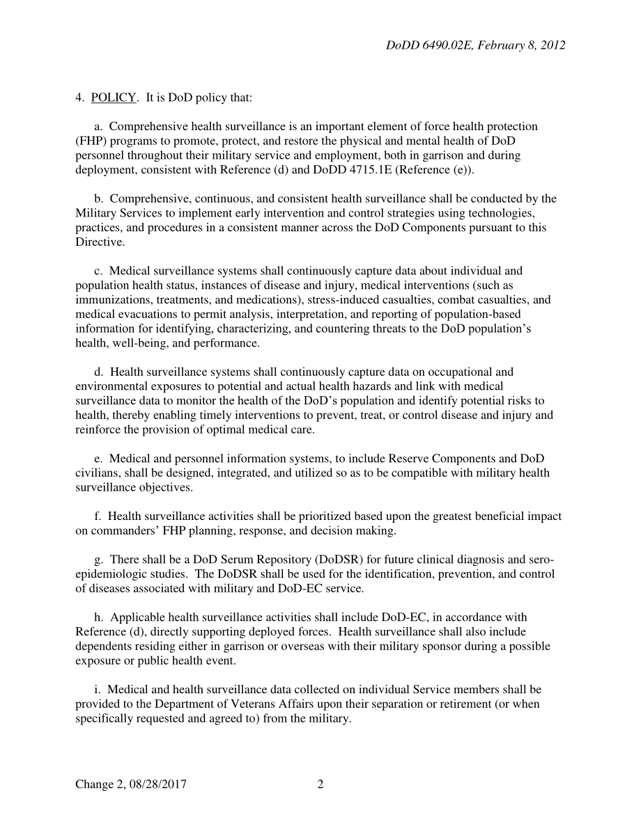 DoDD 6490.02E 全面健康监测.pdf_第2页