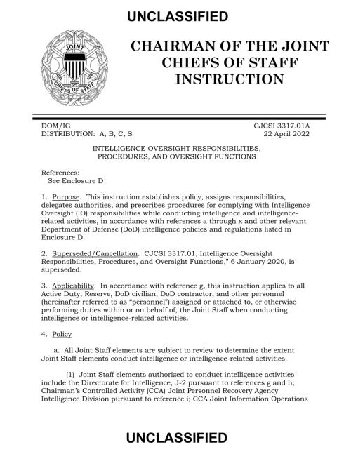 CJCSI 3317.01A 情报监督责任、程序和监督职能.pdf