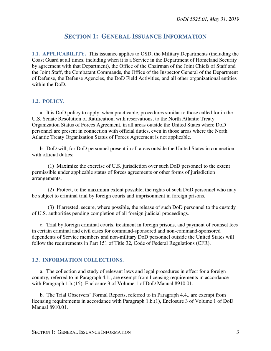 DoDI 5525.01 外国刑事和民事管辖权.pdf_第3页