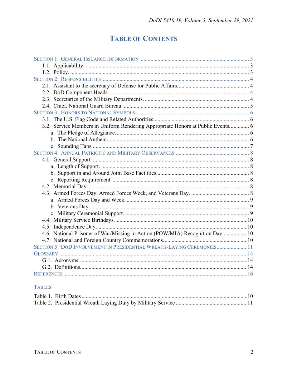 DoDI 5410.19 Volume 3 社区外展活动：向国家象征致敬；年度爱国和军事纪念活动.pdf_第2页