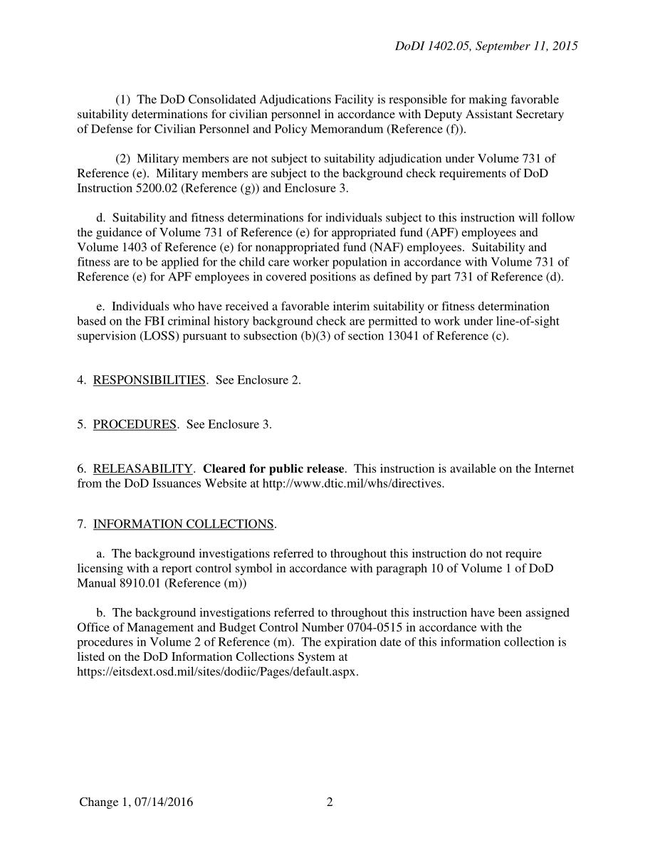 DoDI 1402.05 国防部儿童保育服务计划中个人的背景调查.pdf_第2页