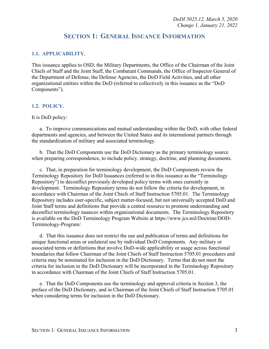 DoDI 5025.12 军事和相关术语的标准化.pdf_第3页