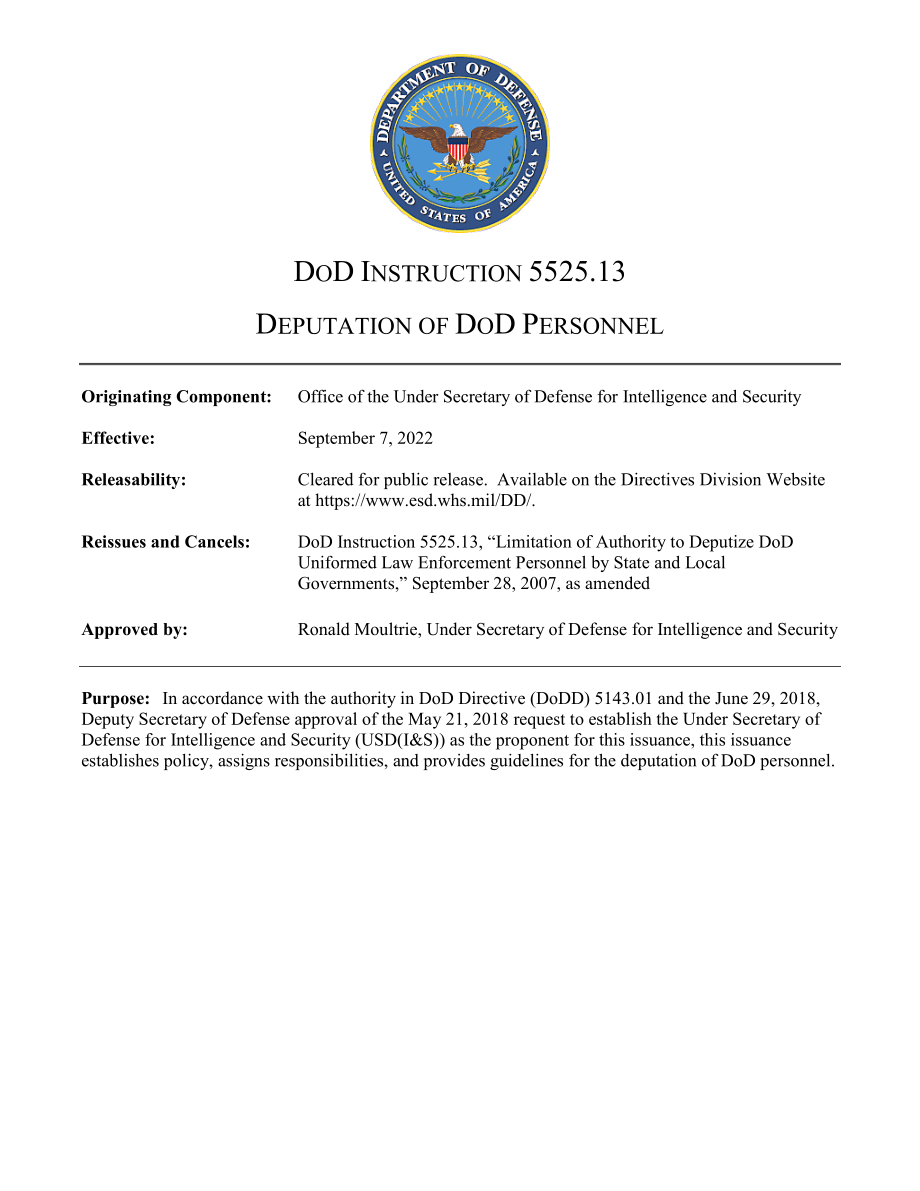 DoDI 5525.13 国防部人员的代表.pdf_第1页