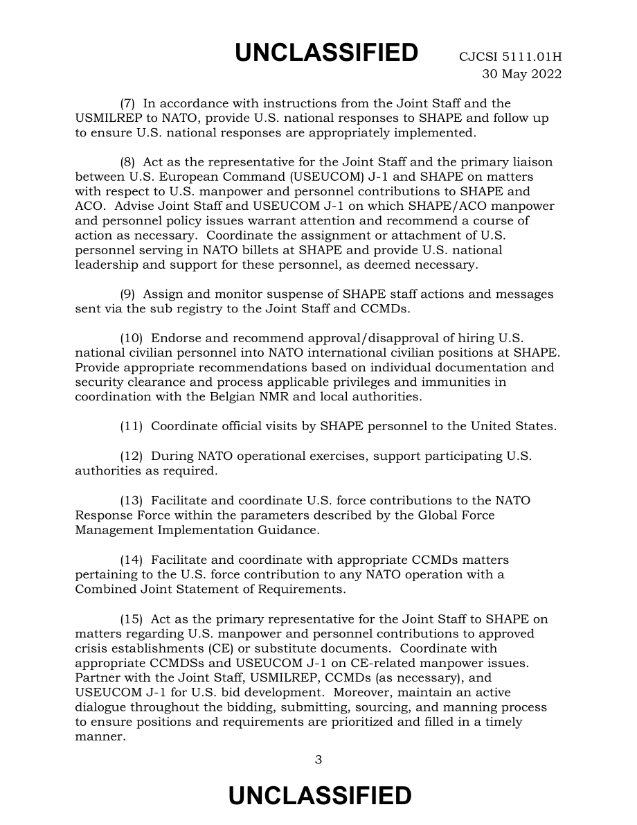 CJCSI 5111.01H 美国驻盟国欧洲最高总部国家军事代表宪章.pdf_第3页