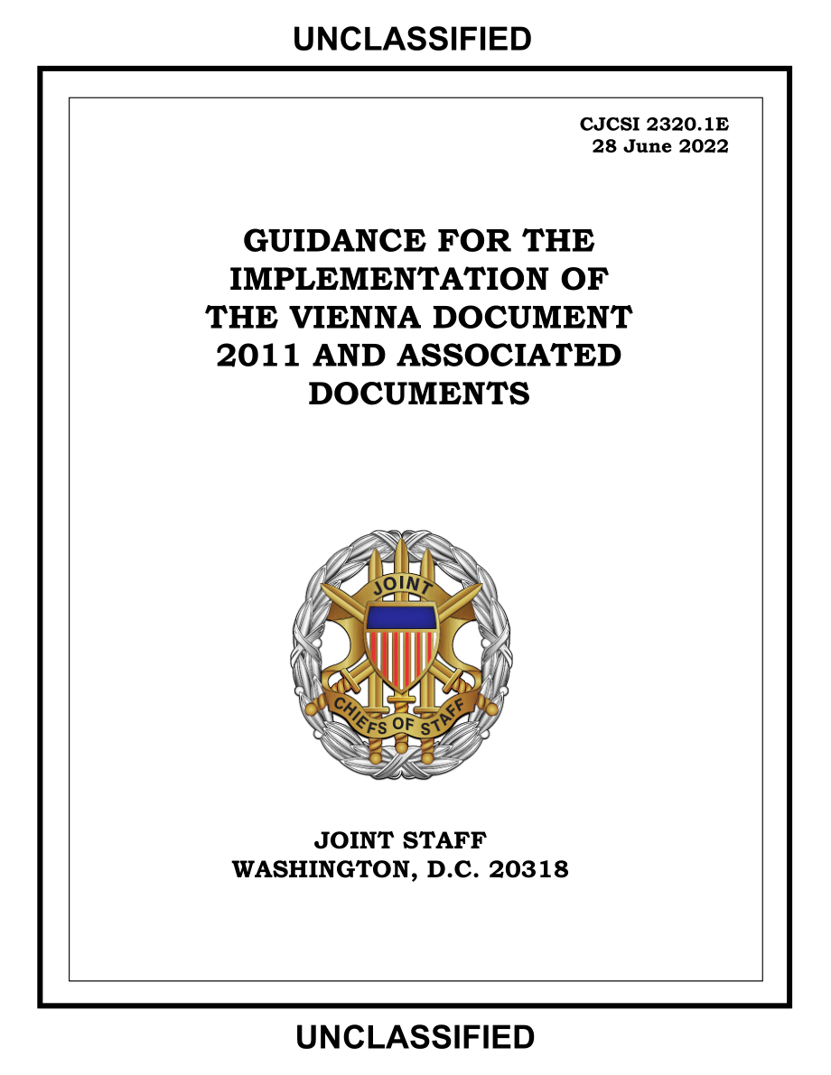 CJCSI 2320.01E 实施2011年维也纳文件和相关文件的指南.pdf_第1页