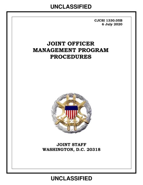 CJCSI 1330.05B 联合官员管理计划程序.pdf