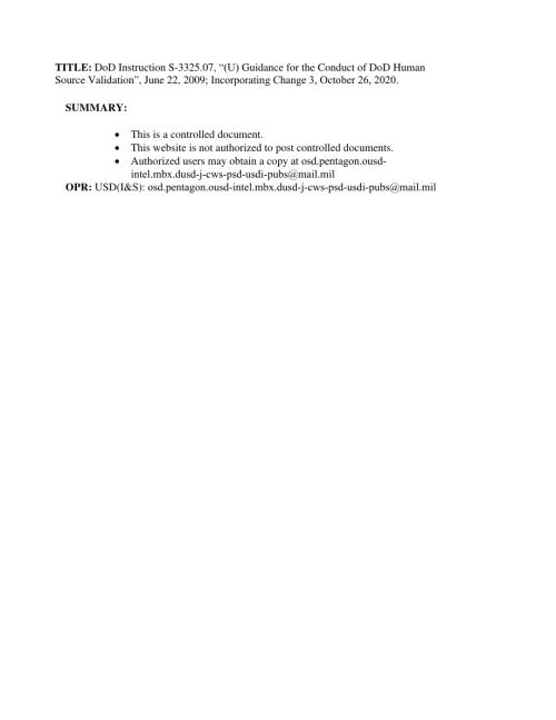 DoDI S-3325.07 美国国防部人力资源验证指南.pdf