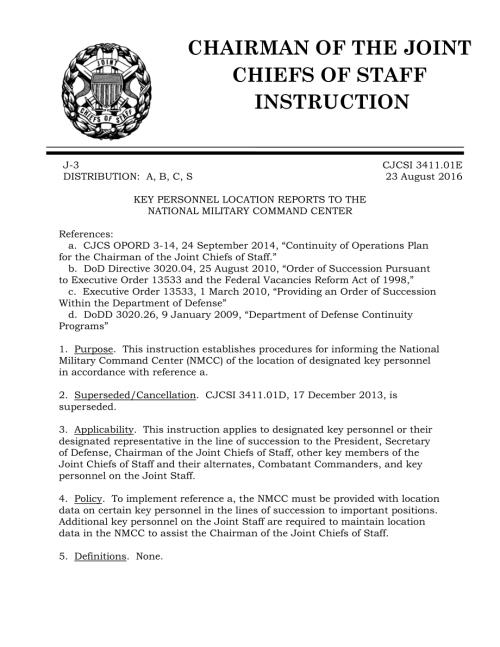 CJCSI 3411.01E 向国家军事指挥中心报告关键人员位置.pdf