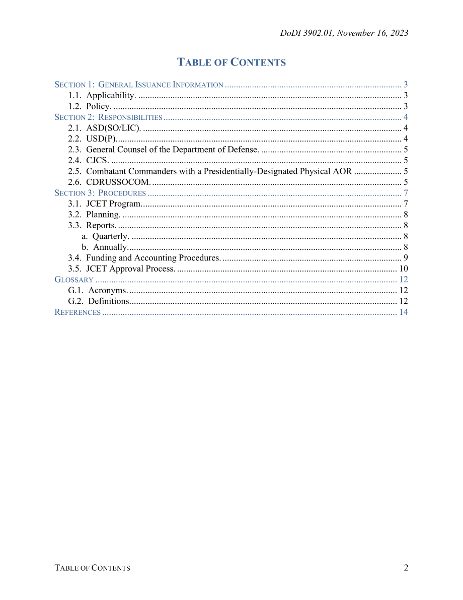 DoDI 3902.01 特种作战部队联合交流训练计划.pdf_第2页