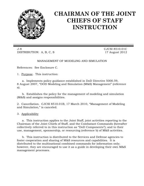CJCSI 8510.01C 建模和仿真管理.pdf