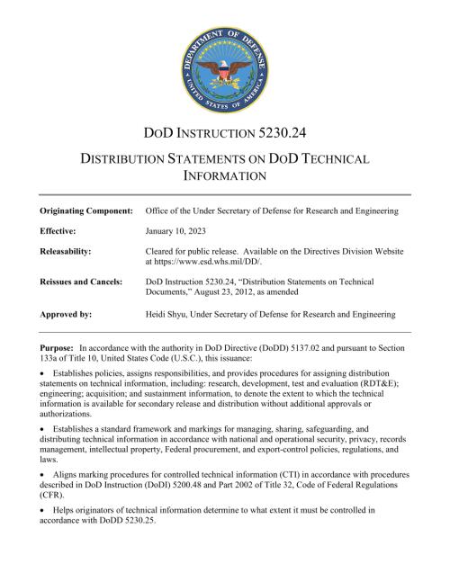 DoDI 5230.24 国防部技术信息分发声明.pdf