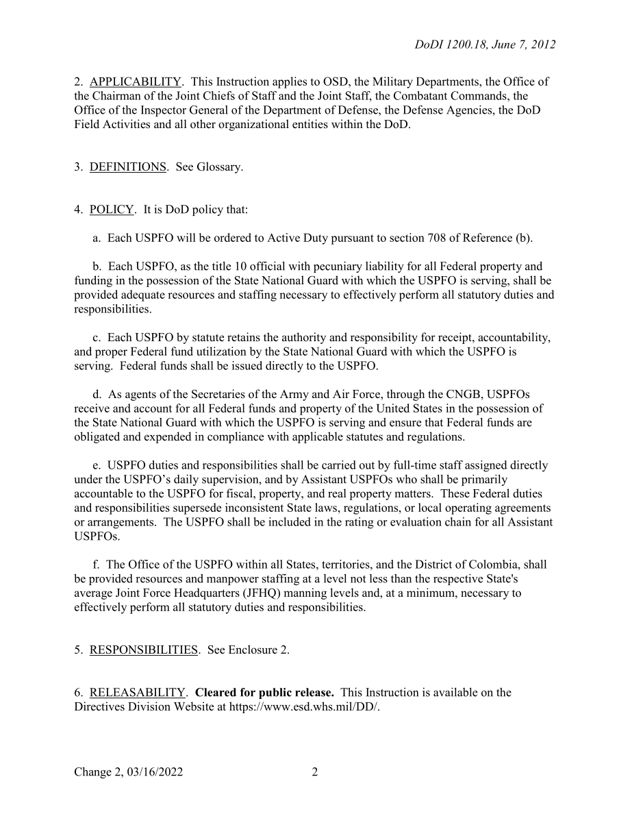 DoDI 1200.18 美国财产和财务官员（USPFO）计划.pdf_第2页