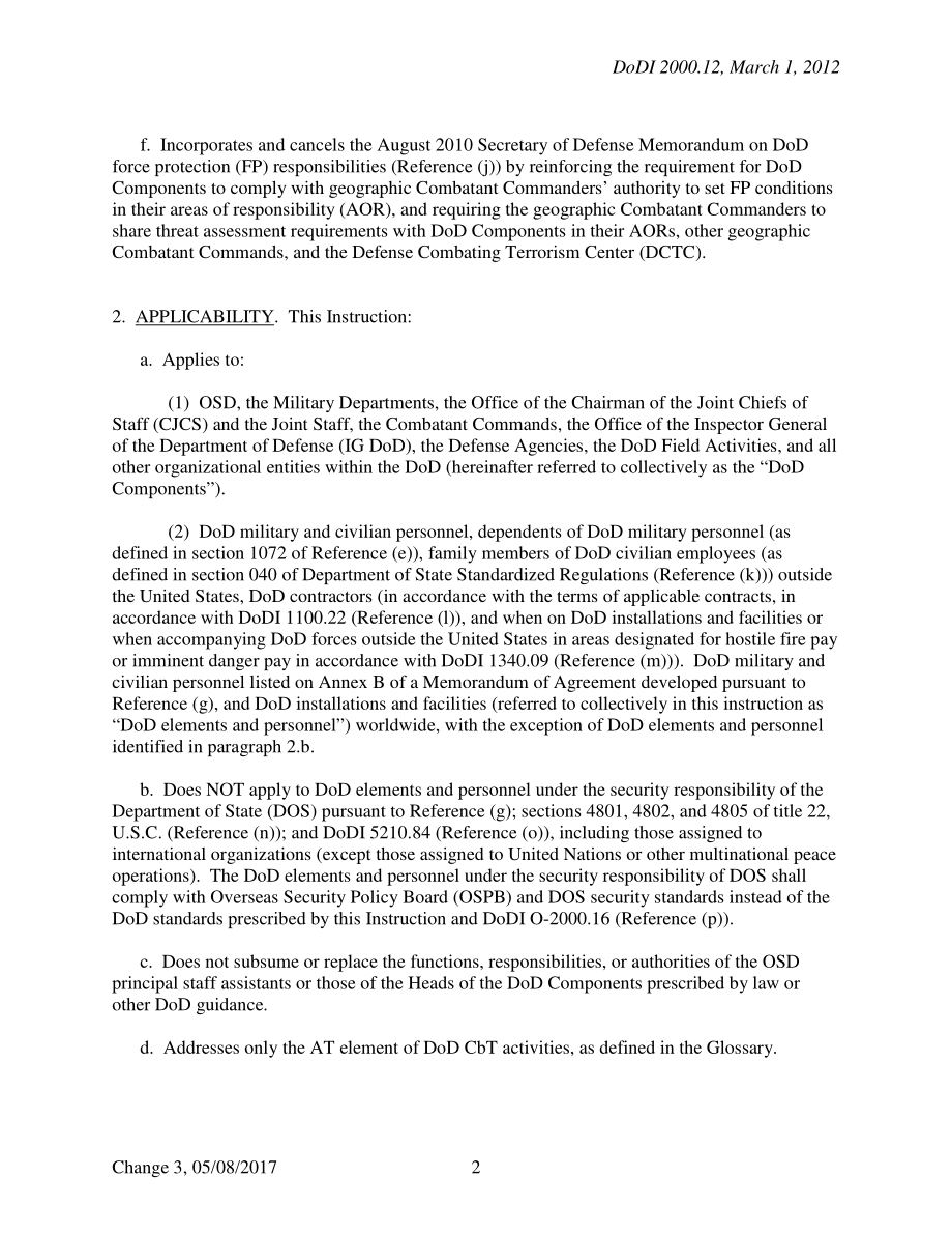 DoDI 2000.12 国防部反恐（AT）计划.pdf_第2页