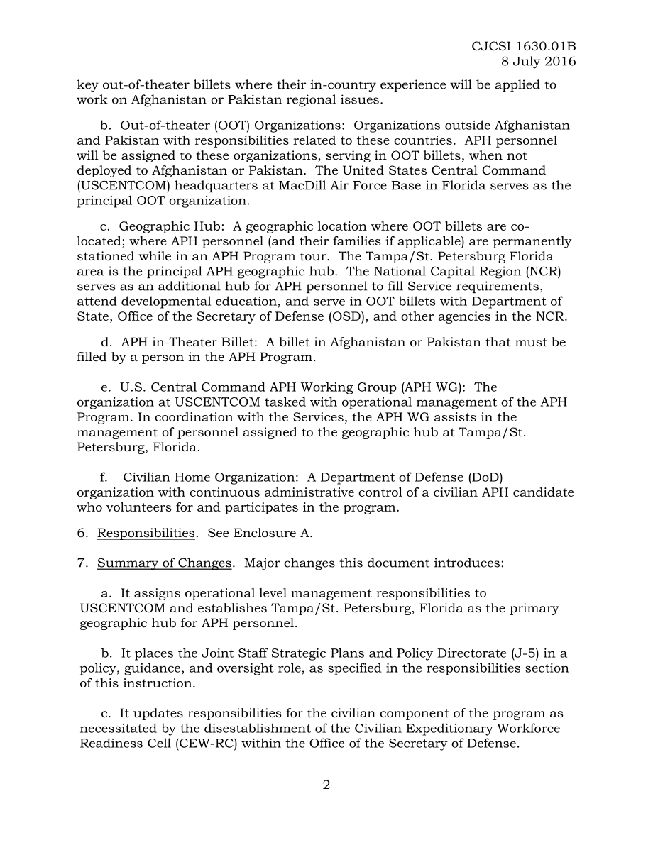 CJCSI 1630.01B 阿富汗 巴基斯坦之手计划（APH）.pdf_第2页