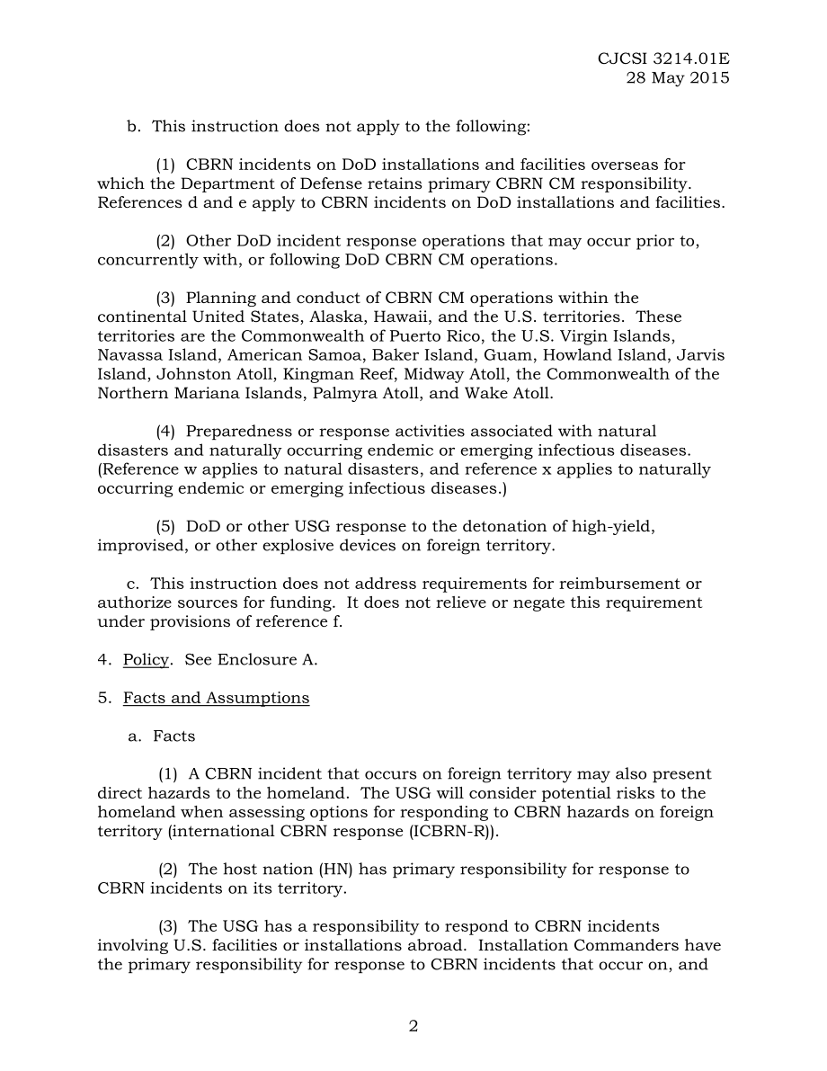 CJCSI 3214.01E 外国领土化学、生物、辐射和核事件的国防支持.pdf_第2页
