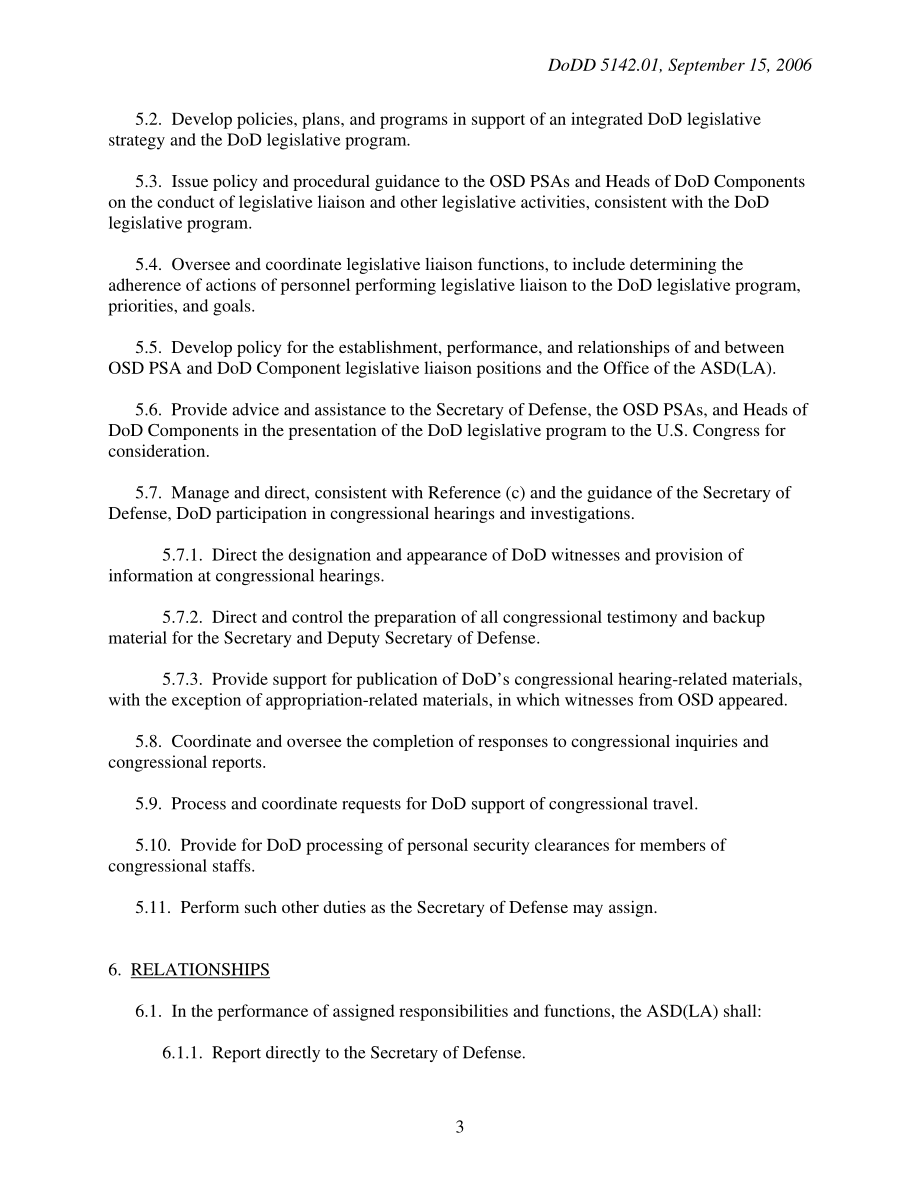 DoDD 5142.01 助理国防部长（立法事务）（助理LA）.pdf_第3页