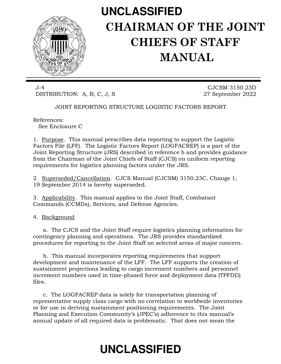CJCSM 3150.23D 联合报告结构后勤因素报告.pdf_第3页