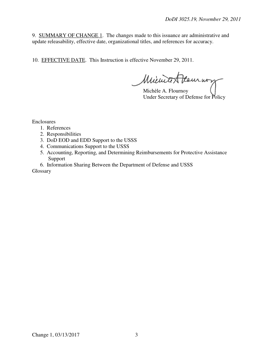 DoDI 3025.19 与美国特勤局（USSS）、国土安全部（DHS）共享信息和提供支持的程序.pdf_第3页