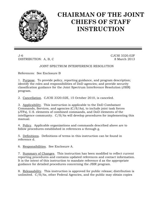 CJCSI 3320.02F 联合频谱干扰解析.pdf