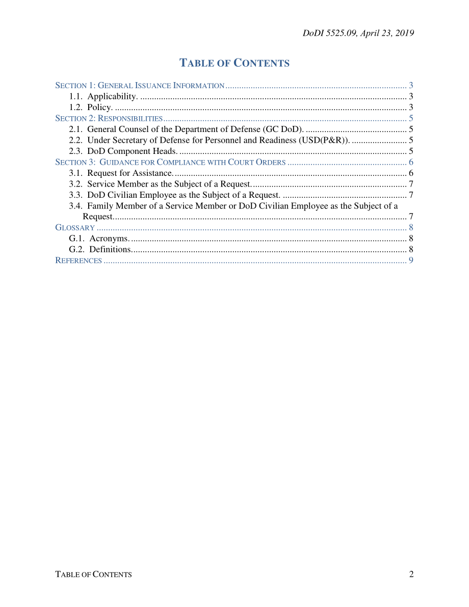 DoDI 5525.09 美国以外的军人和国防部文职雇员及其家属遵守法院命令.pdf_第2页