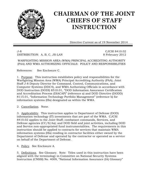 CJCSI 8410.02  交战任务区主要认可机构和交战任务区授权官员：政策和责任.pdf
