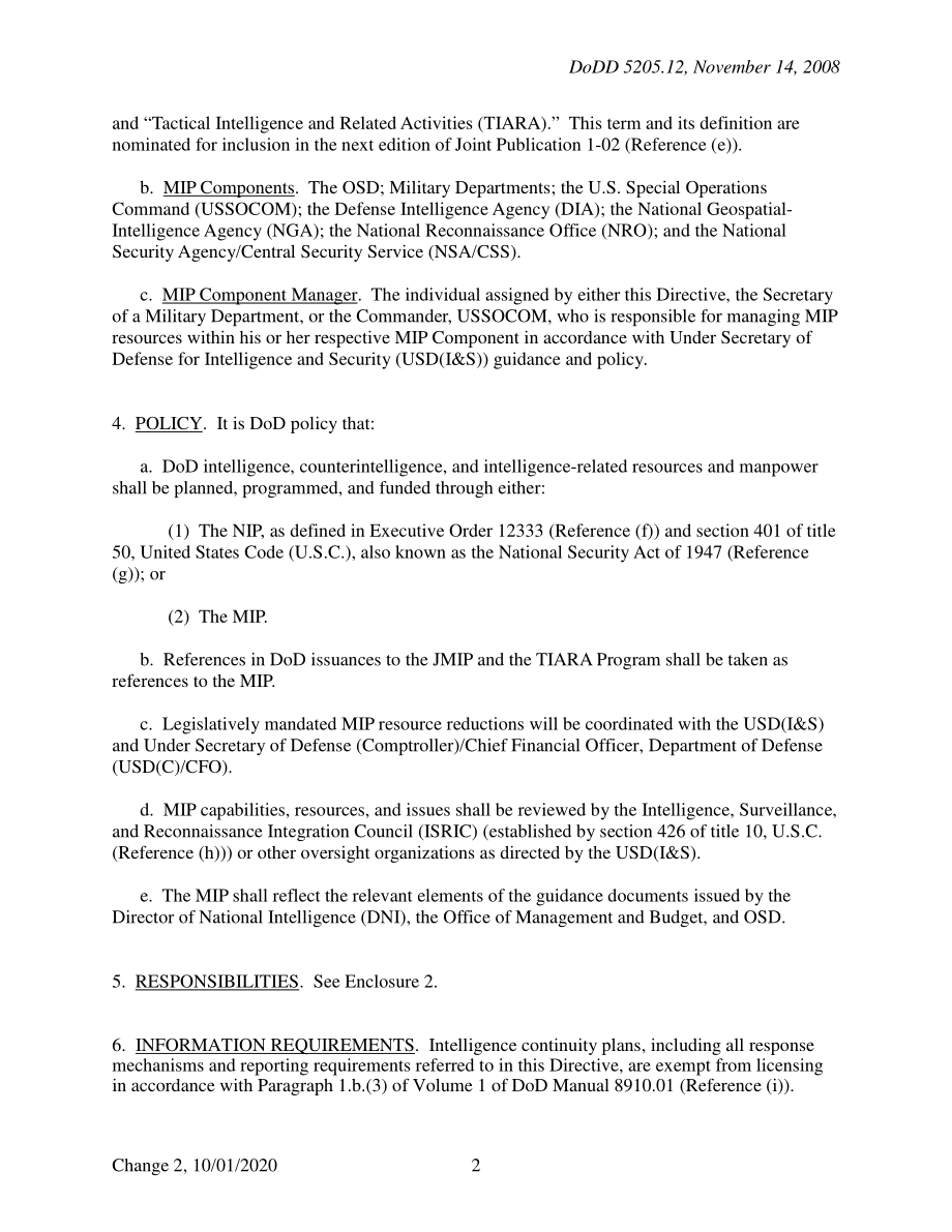 DoDD 5205.12 军事情报计划（MIP）.pdf_第2页