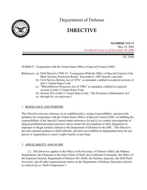 DoDD 5500.19 与美国特别顾问办公室（OSC）的合作.pdf