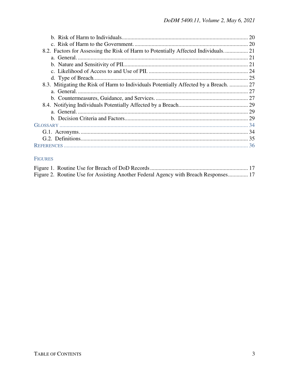 DoDM 5400.11Volume 2 国防部隐私和公民自由计划：违规准备和响应计划.pdf_第3页