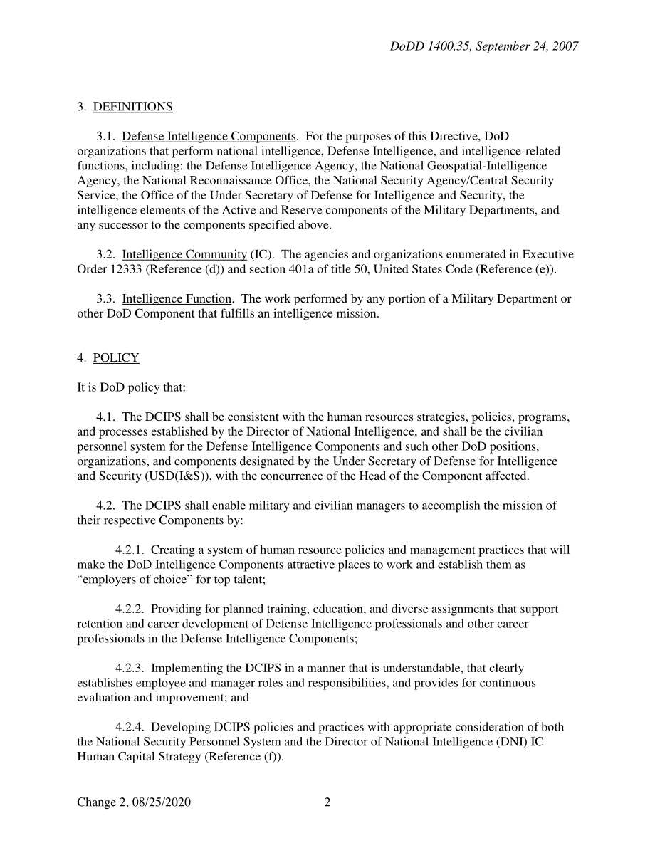 DoDD 1400.35 国防文职情报人员系统（DCIPS）.pdf_第2页