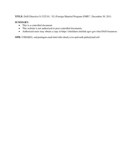 DoDD S-3325.01 外国物资方案（FMP）.pdf