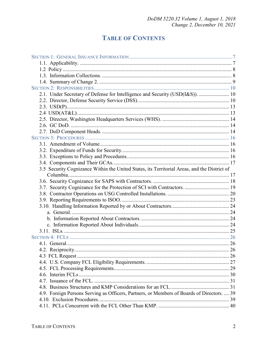 DoDM 5220.32 Volume 1 国家工业安全计划：政府活动的工业安全程序.pdf_第2页