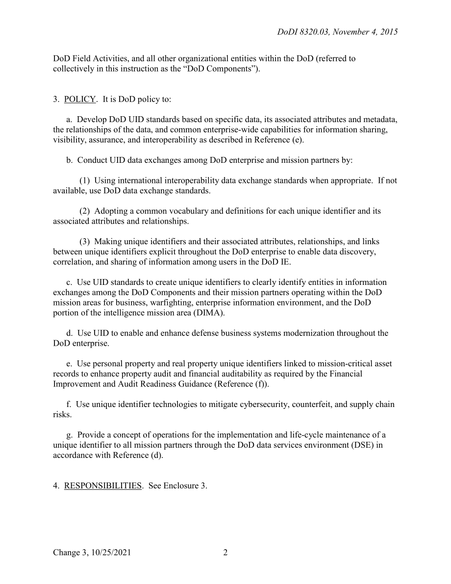 DoDI 8320.03 支持国防部信息企业的唯一标识（UID）标准.pdf_第2页
