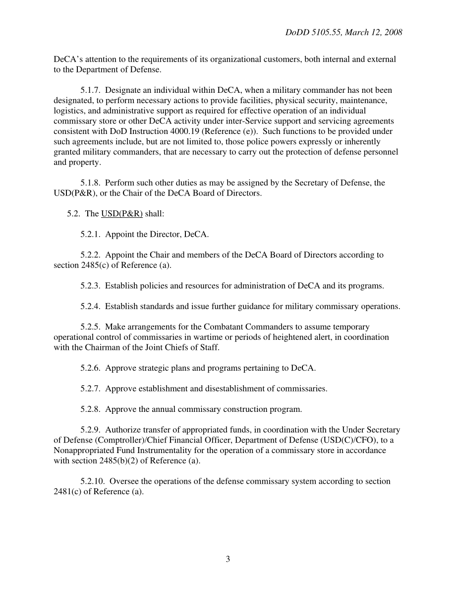 DoDD 5105.55 国防商品局（DeCA）.pdf_第3页