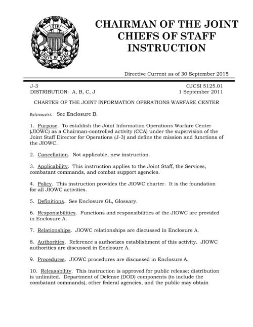 CJCSI 5125.01  联合信息战作战中心章程.pdf