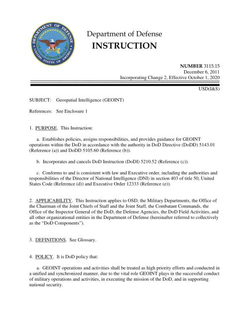 DoDI 3115.15 地理空间智能（GEOINT）.pdf