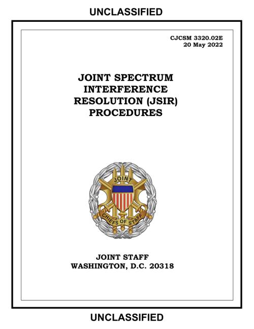 CJCSM 3320.02E 联合频谱干扰解决（JSIR）程序.pdf