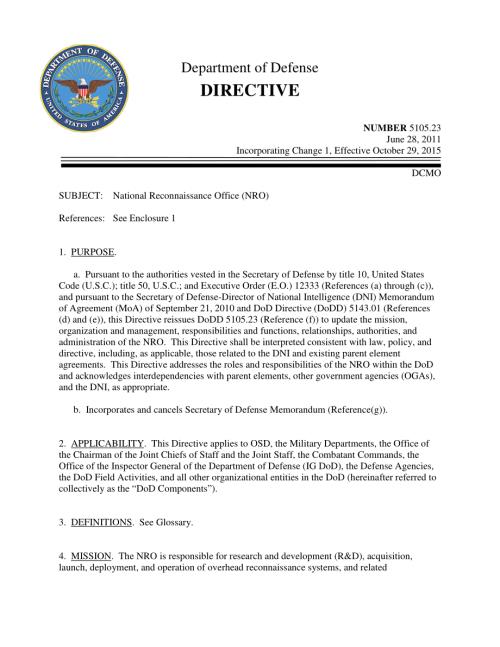 DoDD 5105.23 国家侦察局（NRO）.pdf