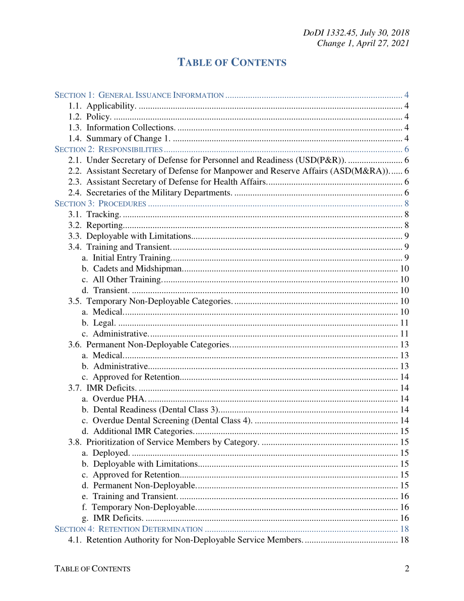 DoDI 1332.45 不可部署服务成员的保留决定.pdf_第2页