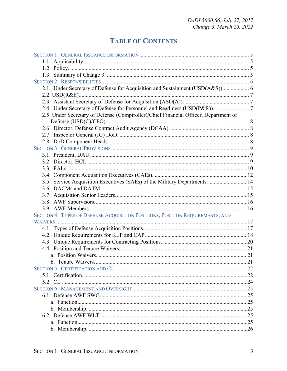 DoDI 5000.66 国防采购劳动力教育、培训、经验和职业发展计划.pdf_第3页