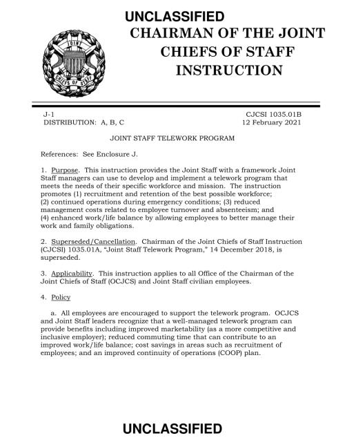 CJCSI 1035.01B 联合参谋部远程工作计划.pdf