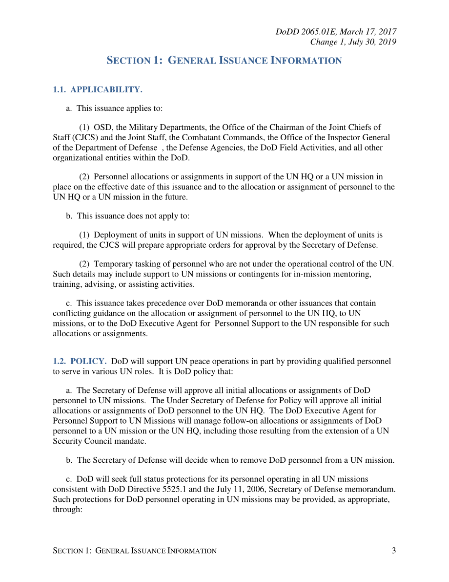 DoDD 2065.01E 国防部对联合国的人事支持.pdf_第3页