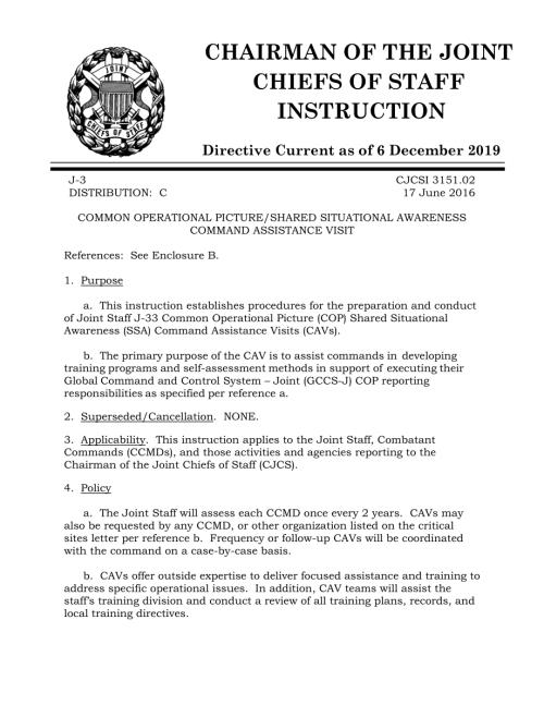 CJCSI 3151.02  共同行动图景 共享态势感知指挥援助访问.pdf