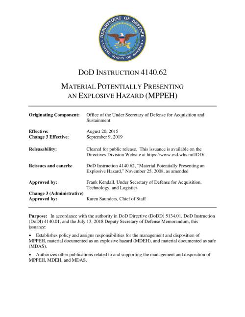 DoDI 4140.62 可能存在爆炸危险的材料（MPPEH）.pdf