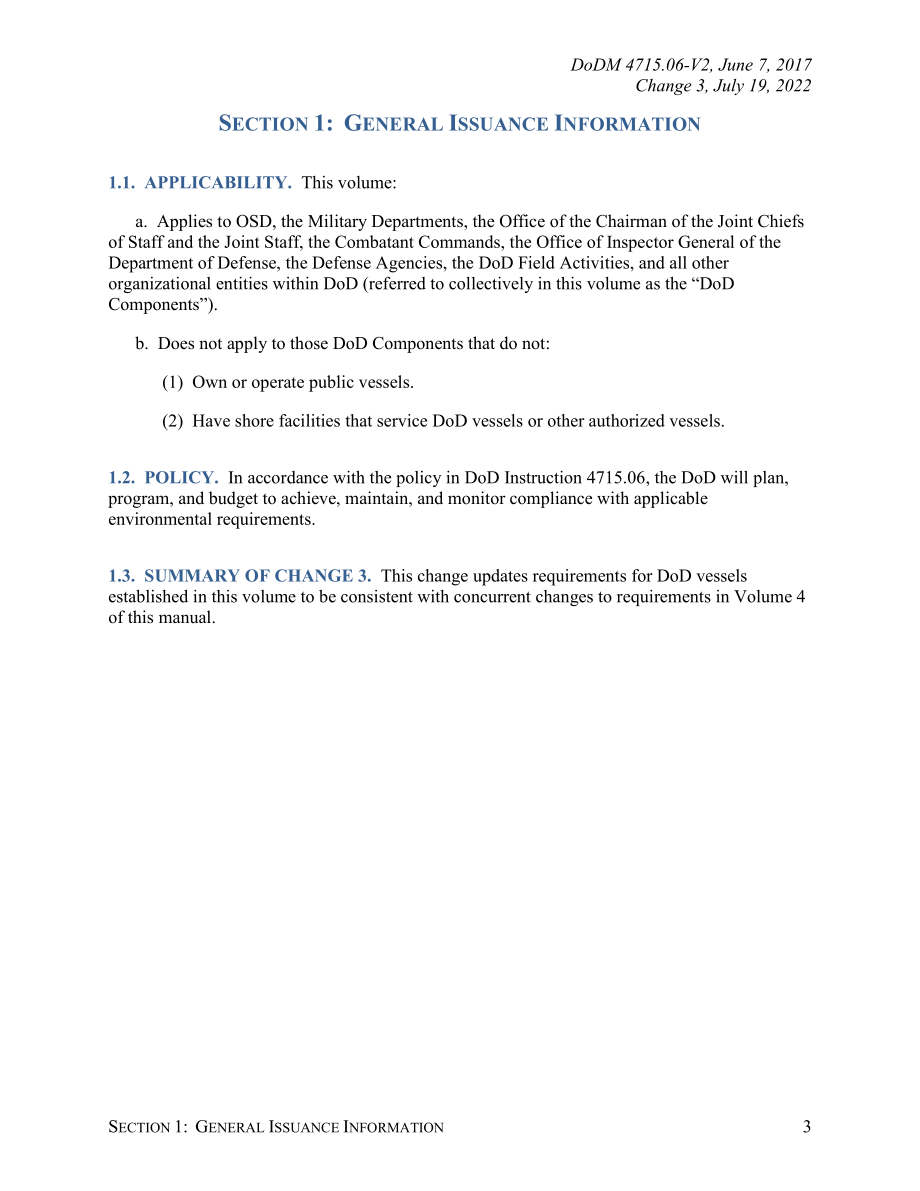 DoDM 4715.06 Volume 2 国防部拥有或运营的船舶条例：防止油污.pdf_第3页